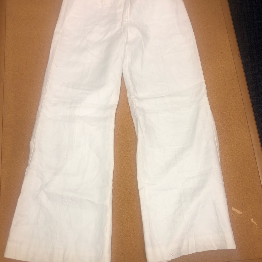 Worthington Wide Leg Linen Trousers